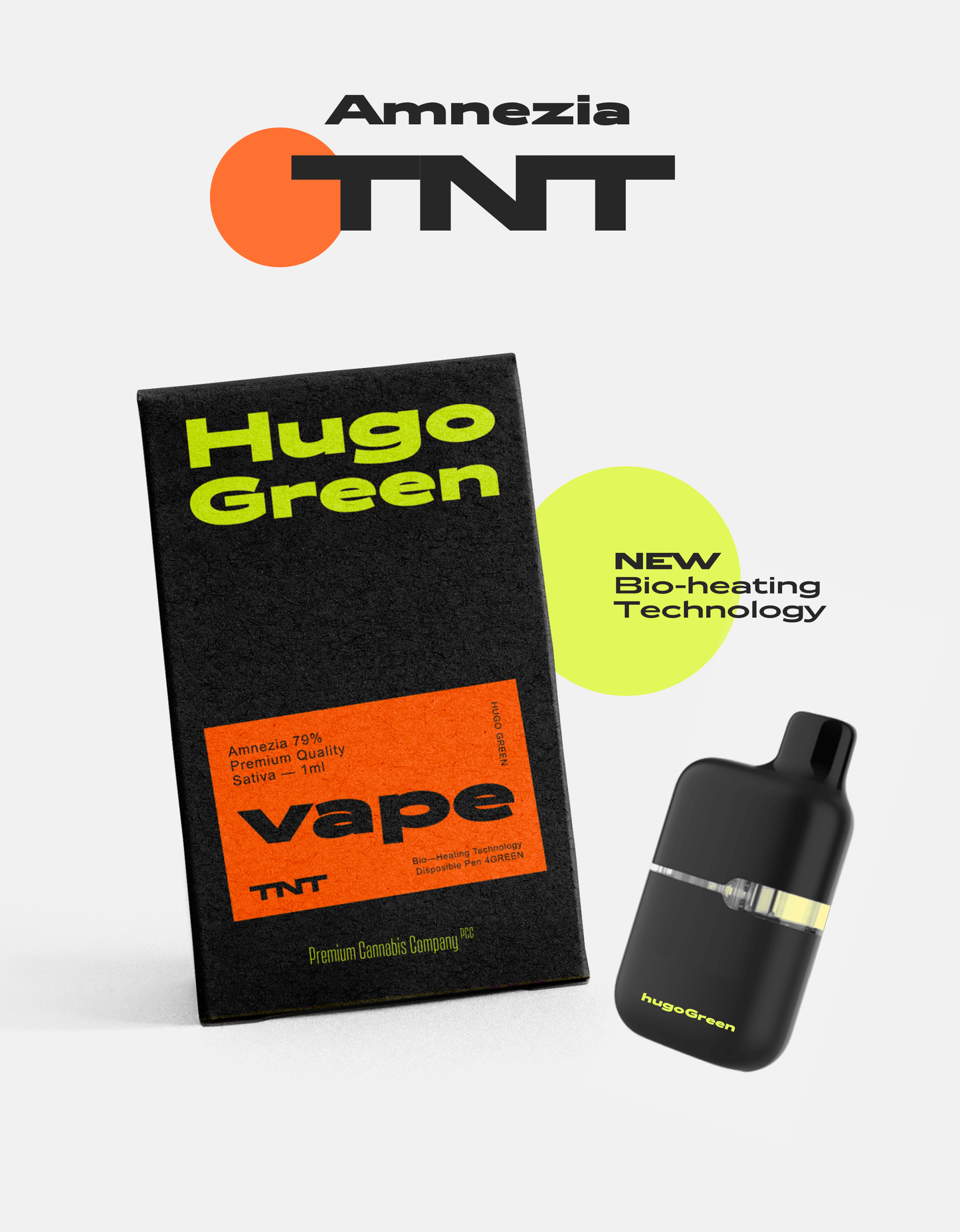 Amnesia - Vape Pen TANK | TNT | Hugo Green