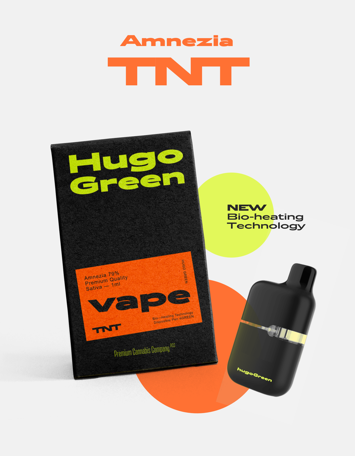 Amnesia - Vape Pen TANK | TNT | Hugo Green