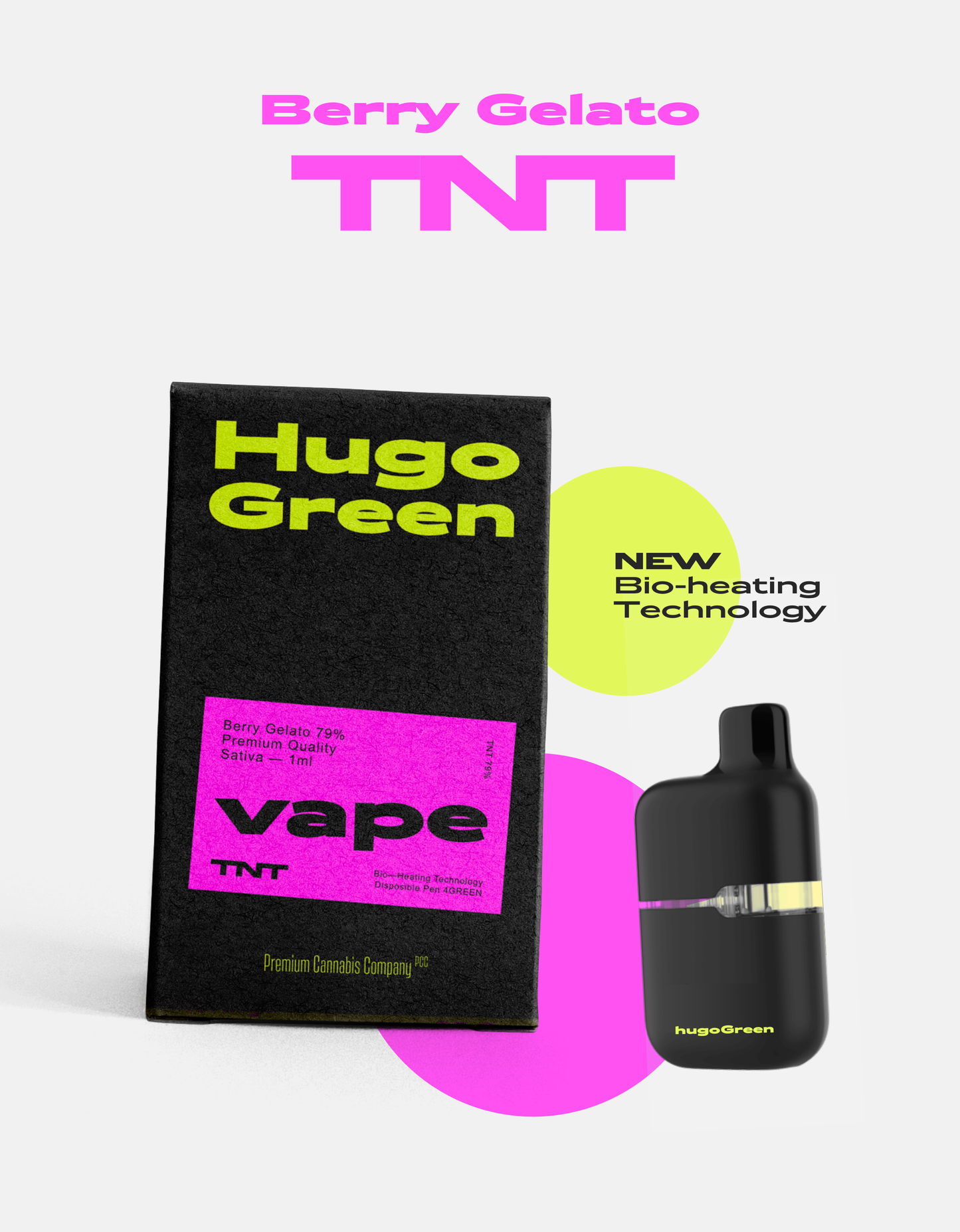 Berry Gelato - Vape TANK | TNT | Hugo Green